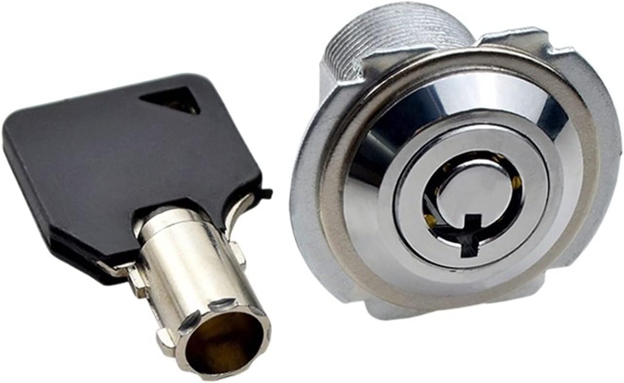 Cylindrical Press Lock Zinc Alloy Cabinet Cam Lock for Train Door Subway Lockers Mailbox Car Truck Yacht 1Pcs