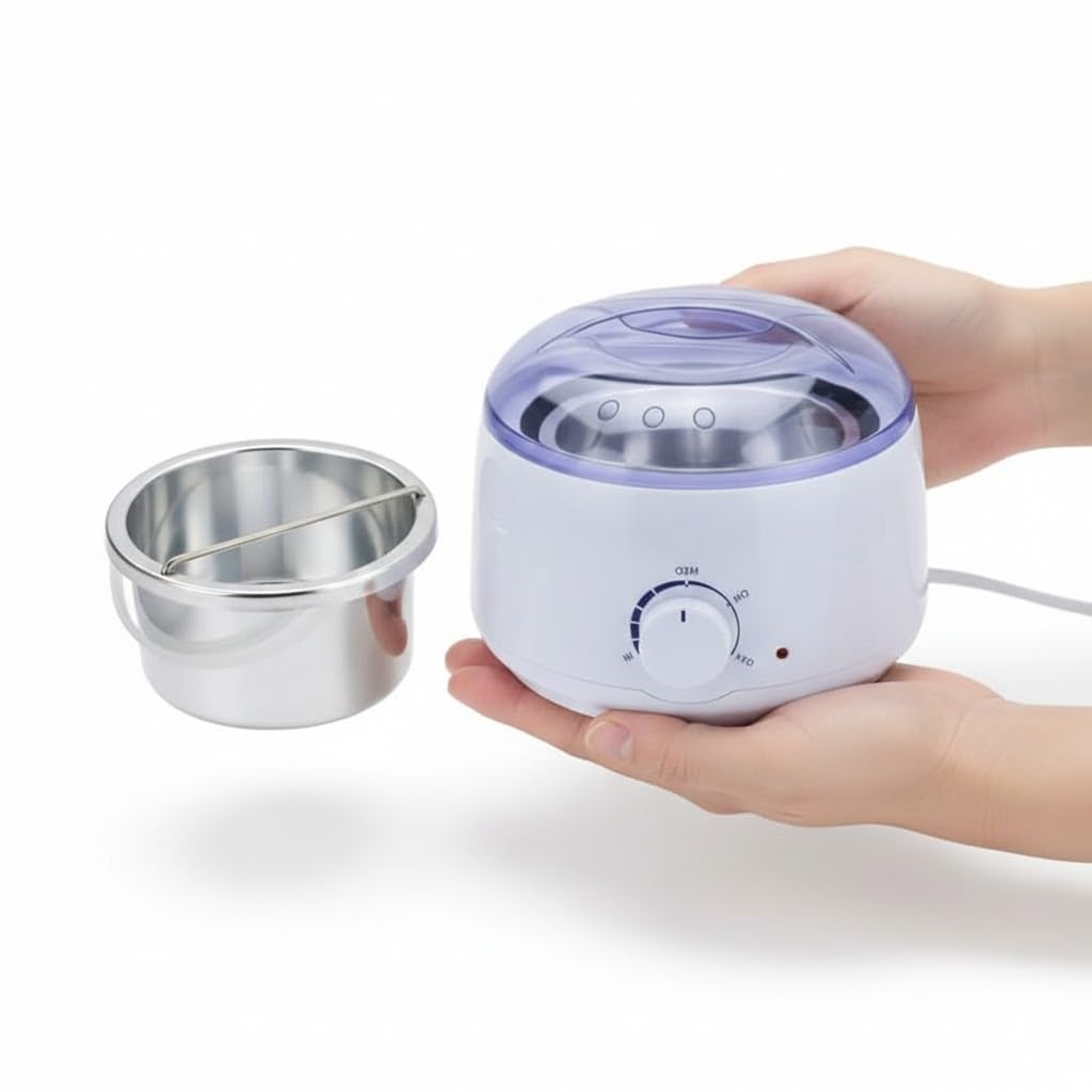 Drumstone TopRated 𝟏𝟓𝐘𝐫 𝐖𝐚𝐫𝐫𝐚𝐧𝐭𝐲 Oil and Wax Heater for Hair Removal with Thermostat Control Auto Cut Off Indicator Light Aluminum Pot Wax Warmer for Full Body Use Professional Salon-image-37