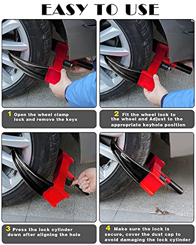 Tevlaphee Universal Wheel Clamp Lock