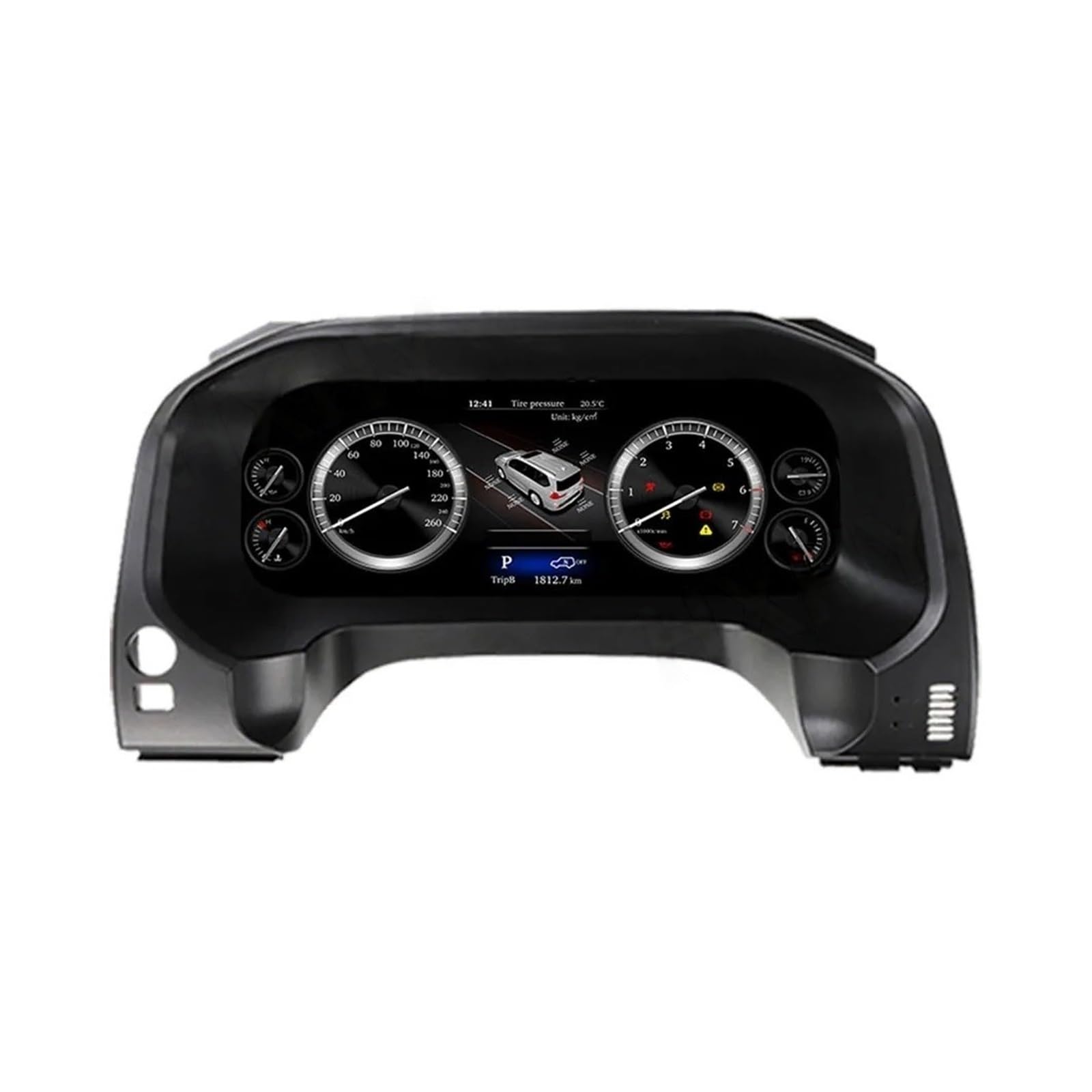 2024 Neuestes digitales Linux-Kombiinstrument für Toyota Prado 2004–2022, LCD-Geschwindigkeitsmesser, Dashboard-Player(Style 1 10-17year)