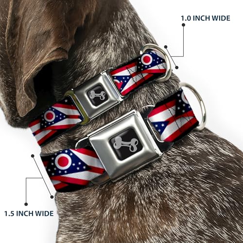 Collier de chien os Ohio Buckle Down pour petit chien de 9 à 38 cm - 3