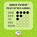 Jolly Pets Flexible, Floating Flyer Dog Toy, Large/9.5-Inch Orange