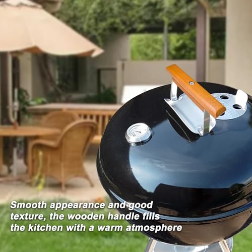 Mango de repuesto para parrilla Weber de madera cerezo, 2 piezas miniatura 6