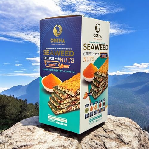 Image of Combo - Sesame Seaweed Nuts and Cheese Seaweed Nuts - Thanh Rong Bien Vi Dau Me va Thanh Rong Bien Vi Pho Mai - 4 per Box with 2 Boxes per Order