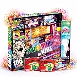 XXL Set Pyro Toys Kids 165 Teile - 2026 für Silvester & Partys ideal für Jugendlichen & Kinder