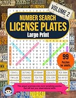 Number Search License Plates: Volume 2: This sequel promises even more tantalizing puzzles that will test your observational skills. B0CWDL49ZZ Book Cover