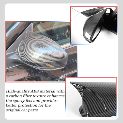 Image of Side Mirror Cover,for Nissan Sentra 2020-2025 /Nissan Altima 2019-2025, Carbon Fiber Side Rear Mirror Covers Body Kit Accessories for Cars.