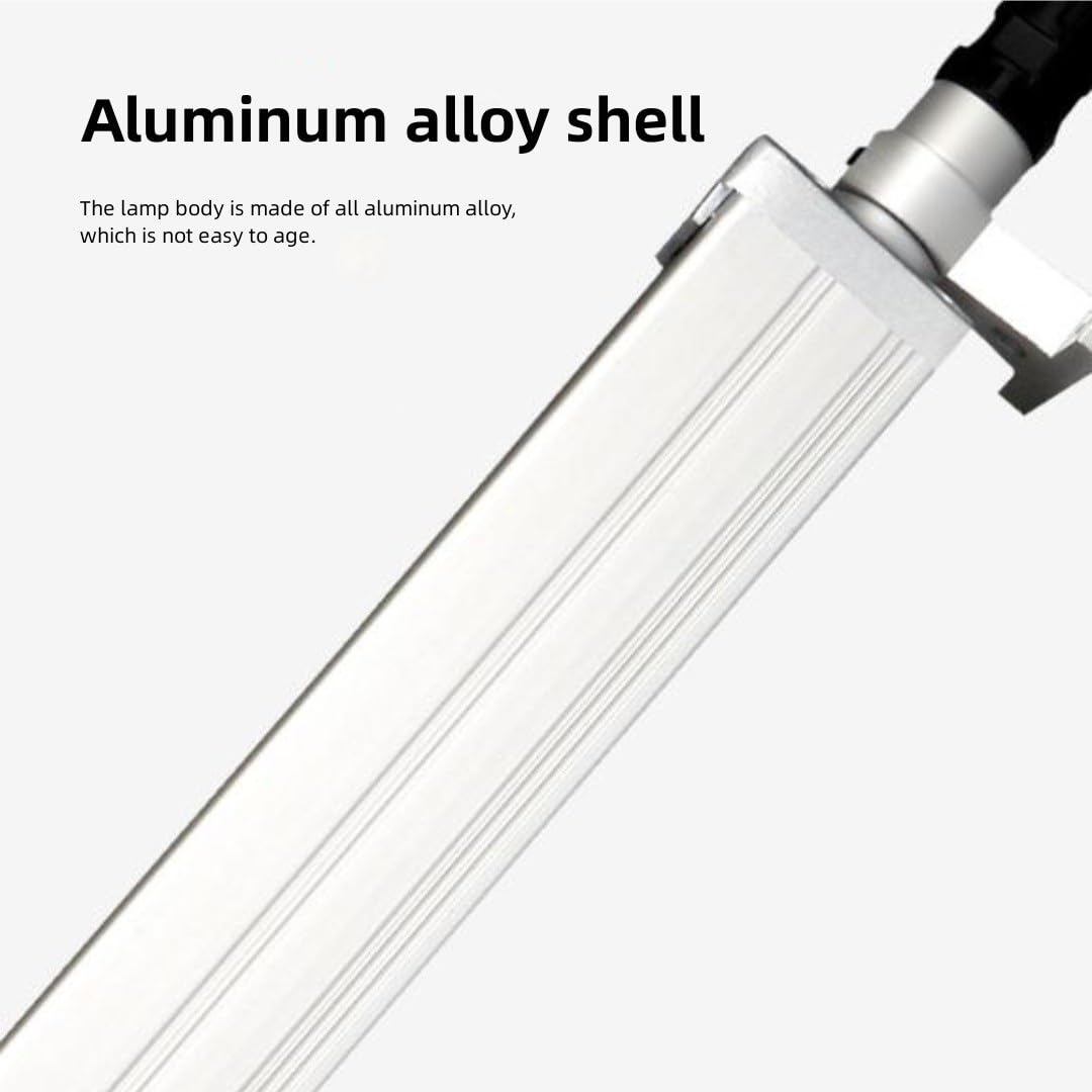 Wodoodporna Lampa Narzędziowa Ze Stopu Aluminium Z Obrotowym Statywem, Naświetlacz LED Do Maszyn CNC, Przeciwwybuchowa Lampa Rurowa, Do Oświetlenia Frezarni(Size:10w,Color:24v)