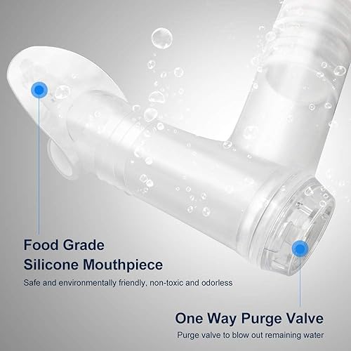 Miniatura 5 de Uniswim Rotate Function Swim Snorkel para el entrenamiento de natación esnórquel frontal vuelta nadador entrenamiento buceo buceo buceo cómoda