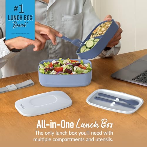 Image of Bentgo Classic Stackable 3-Compartment Adult Bento-Style Lunch Box