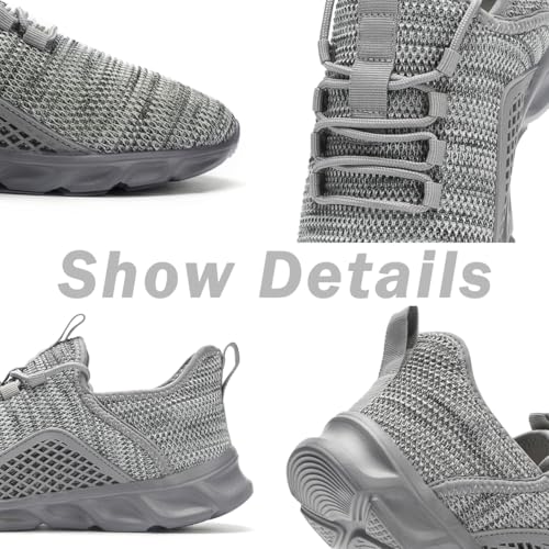 Image of DLWKIPV Womens Slip on Walking Tennis Shoes for Women Work Running Athletic Gym Sports Sneakers Lightweight Casual Shoe