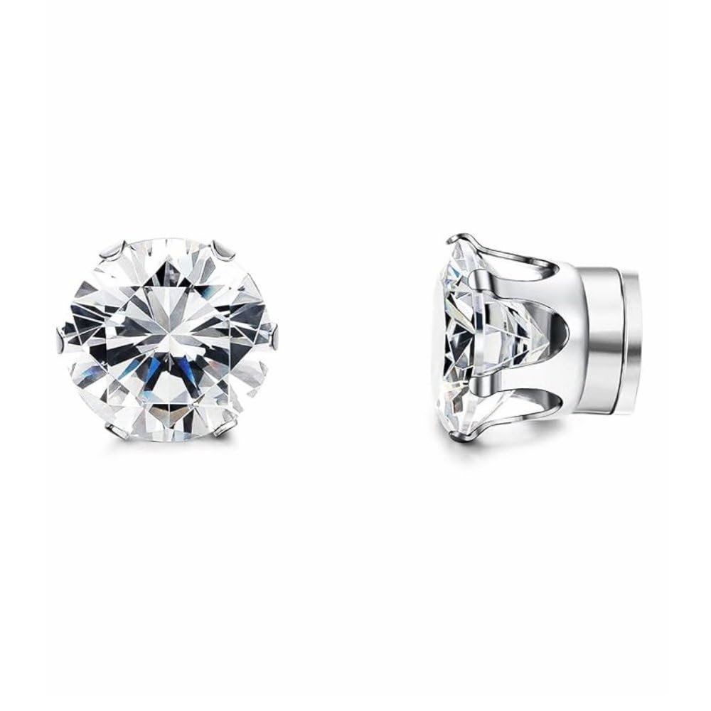 See full amazon price history chart for Via Mazzini No-Piercing Required 7mm Clip-On Magnetic Stud Earrings For Men And Women (ER2419) 1 Pair Via Mazzini No-Piercing Required 7mm Clip-On Magnetic Stud Earrings For Men And Women (ER2419) 1 Pair (B0CRHP3RKN) Amazon Price History, Amazon Price Tracker