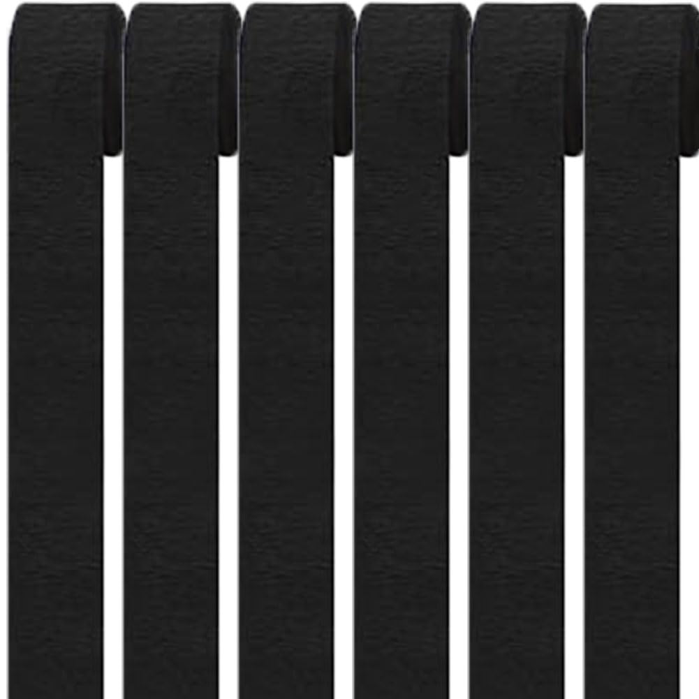 6 Rolls Crepe Paper Streamers, Black Crepe Paper Roll Streamer, 4.5cm*25m Paper Craft Crepe, Background Snakes Paper for Birthday, Party Decorations, Wedding Decorations (1.8 Inch x 82 Ft/Roll)