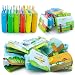 teytoy My First Baby Bath Books, Nontoxic Fabric Soft Baby Bath Toys Early Education Toys Activity Waterproof Baby Books for Toddler, Infants and Kids Perfect for Baby Shower -Pack of 6