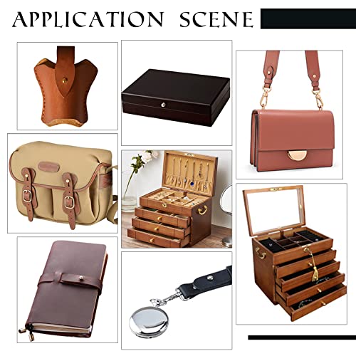 Image of GORGECRAFT 20 Sets 8mm Brass Round Head Button Phillips Screw Stud Rivet Chicago Screw Button Leather Rivets Craft Belt Fastener for DIY Craft Leather Craft Repairs Jackets Wallet, Antique Bronze
