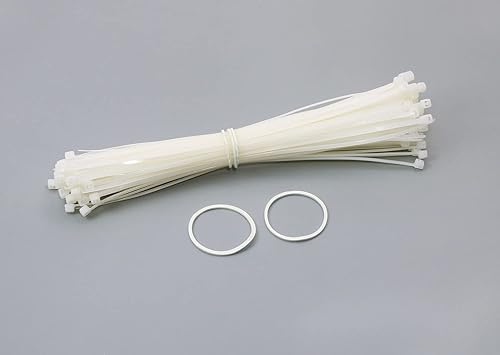 Miniatura 5 de ONLYKXY 300 bandas blancas de goma natural, bandas elásticas suaves para el cabello, trenzas de cabello, anillo de goma (1.260 in)