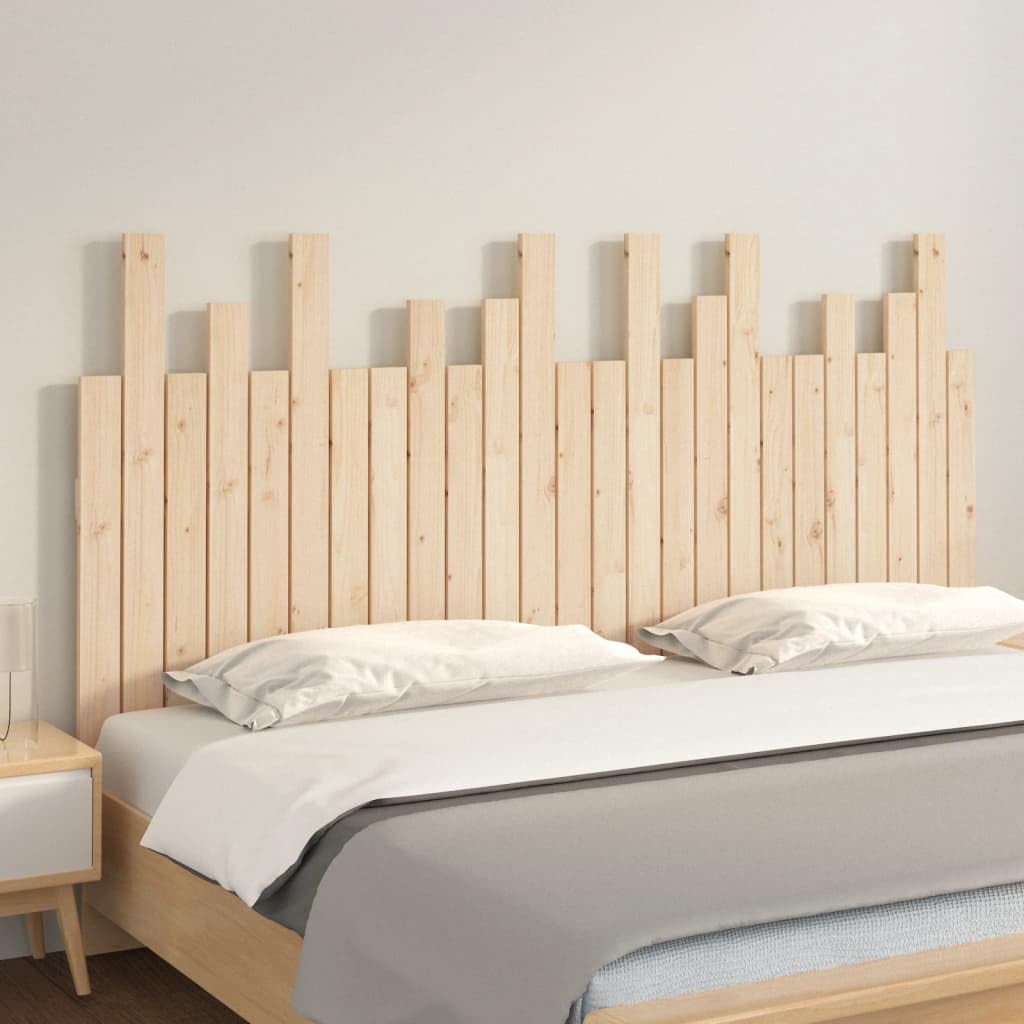 824798 Testiera da Parete 159,5x3x80 cm in Legno Massello di Pino Testata in Legno,Testata Letto Matrimoniale Muebles Dormitorio Spalliera Letto Testiere per Letto Matrimoniale