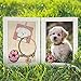 Afuly 5x7 Picture Frame White Double Picture Frames Collage 2 Photo Display Modern Hinged Photo Frame for Desk Decor Christmas Wedding Birthday Gifts for Women Mom Grandma Couple Family Friends