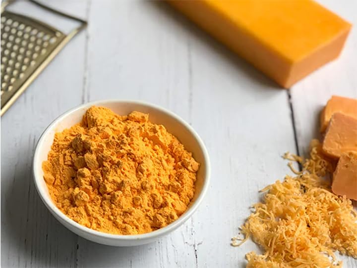 Image of Godka Cheddar Cheese Powder /Cheese Popcorn Seasoning Powder (An all purpose seasoning),Perfect for Pop Corn, Pasta & Fries,100 g