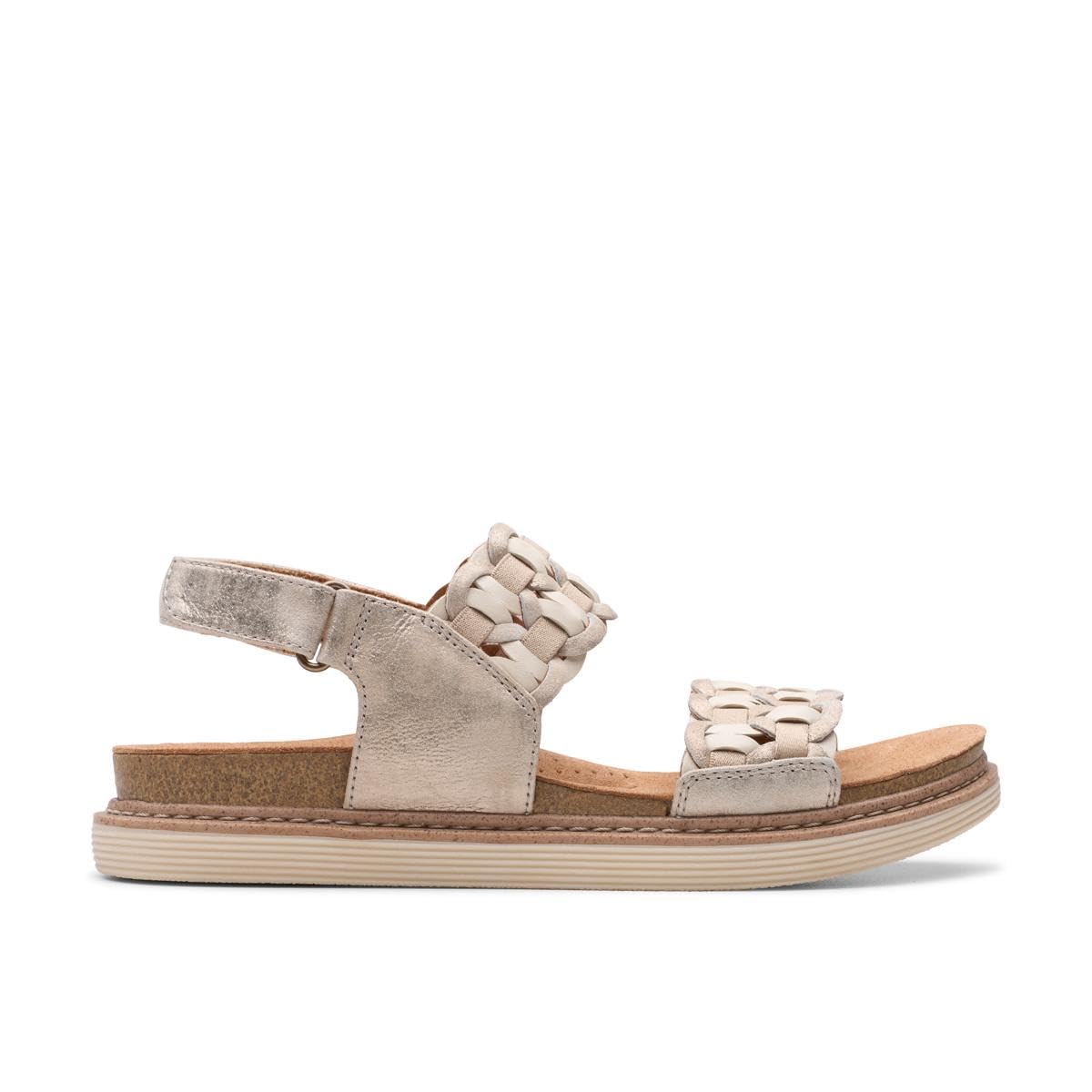 Clarks Arwell Glide Womens Metallic Combi, 4.5