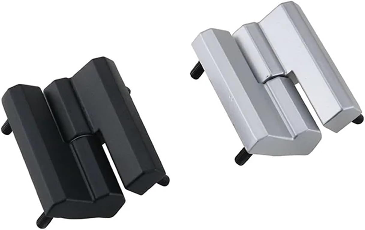 Zinc Alloy Black Detachable Hinge with Embedded Left and Right Opening Screws 1Pcs(Matte-R)