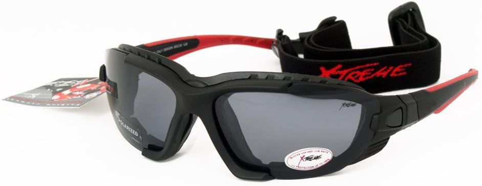 Xtreme 2in1 Polarized Sunglasses/Goggles for Kayaking, Canoeing, Snow Boarding, Cycling Foam Padding + Free Polarized Test