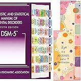 Index Tabs for DSM-5, Laminated and Color-Coded, 80 DSM-5 Tabs in Total, with Alignment Guide and Bookmark