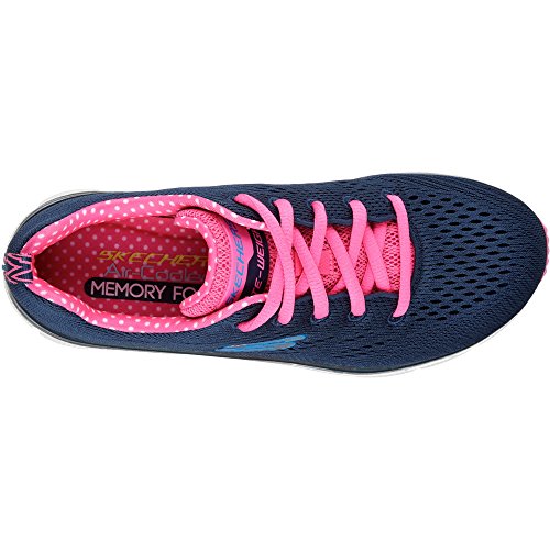 Skechers Skechers Footwear Womens Womens/Ladies Fashion Fit - Statement Piece Active Sneakers Navy Pink Synthetic UK Size 8 (EU 41, US 11)