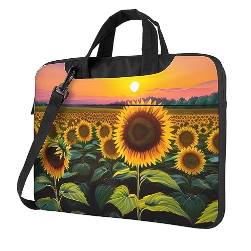 Sacoche pour ordinateur portable fleurie pour les trajets actifs