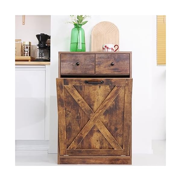 Walmokid Tilt Out Trash Cabinet Wooden Kitchen Trash Can Cabinet Dog Proof Trash Can Holder Kitchen Island with Garbage Bin or Tilt Out Laundry Hamper 10 Gallon Walmokid Tilt Out Trash Cabinet Wooden Kitchen Trash Can Cabinet Dog Proof Trash Can Holder Kitchen Island with Garbage Bin or Tilt Out Laundry Hamper 10 Gallon