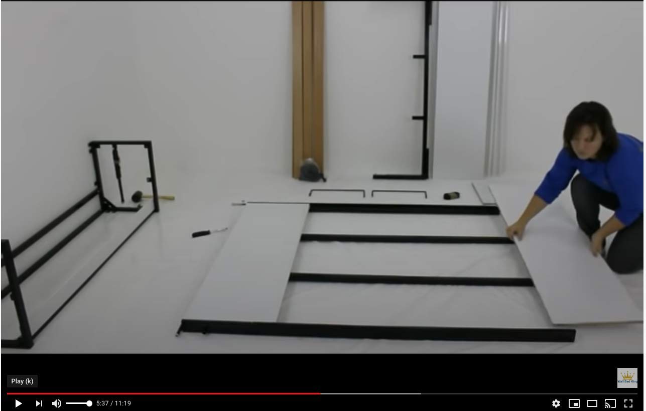 Wallbedking Vertical Double 4ft 6in x 6ft 3in ( 135cm x 190cm ) Studio