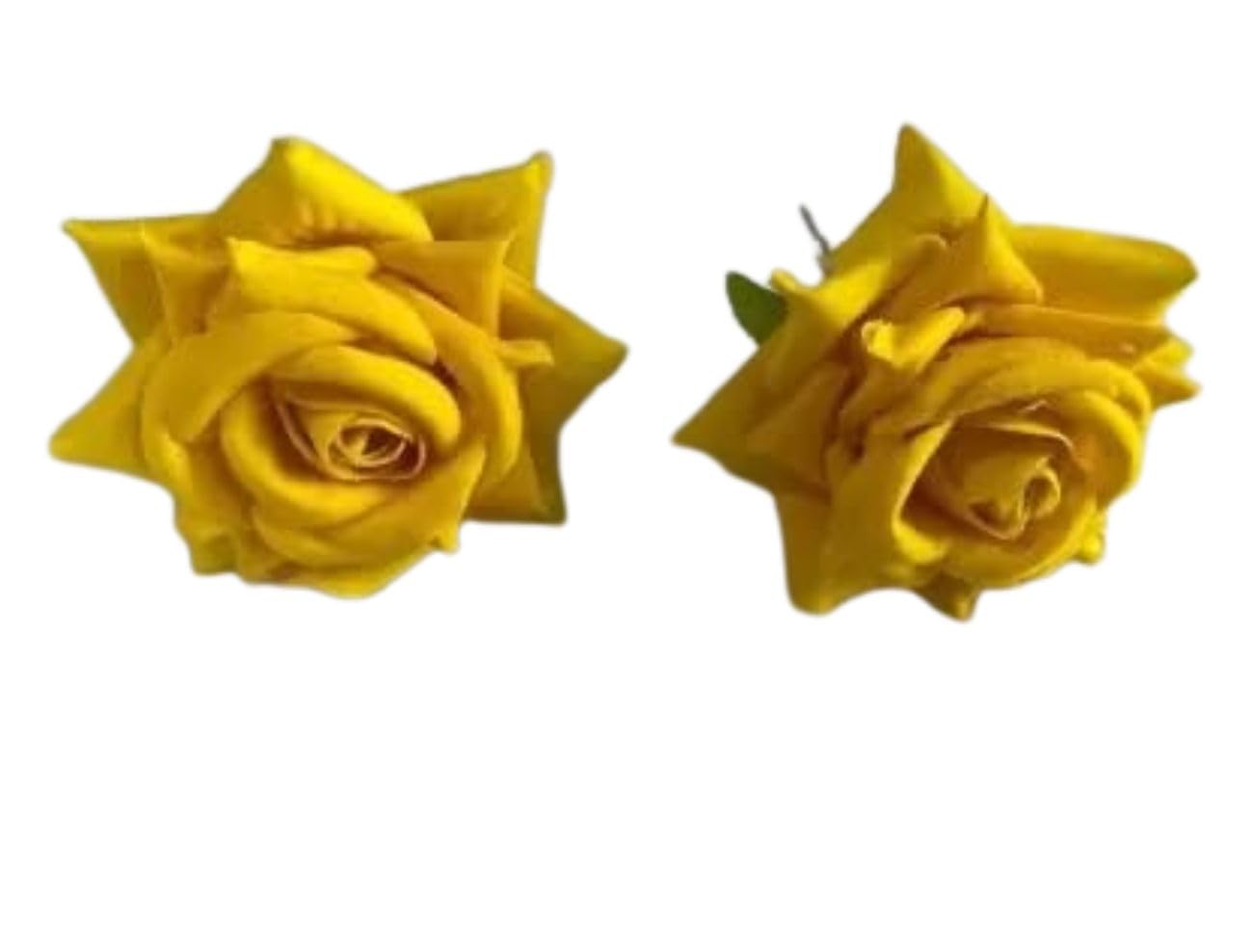 Elegant Rose Flower Hair Clip, Indian Hair Juda Bun Maker, Barrette Ties for Girls | Women Hair Accessories (2 Pair)-image-49