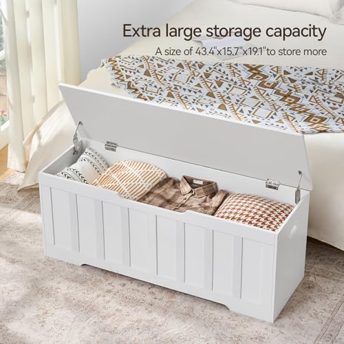 Extra Large Wooden Storage Chest with Safety Hinges - Image 6