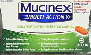 Mucinex Multi-Action Cold & Sinus Caplets, 20 count