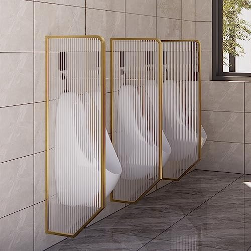 Urinal Privacy Screen, Urinal Partition Wall Divider Translucent Glass Panels, Urinal Partition for Sools/Kindergartens/Shopping Malls/Public Places