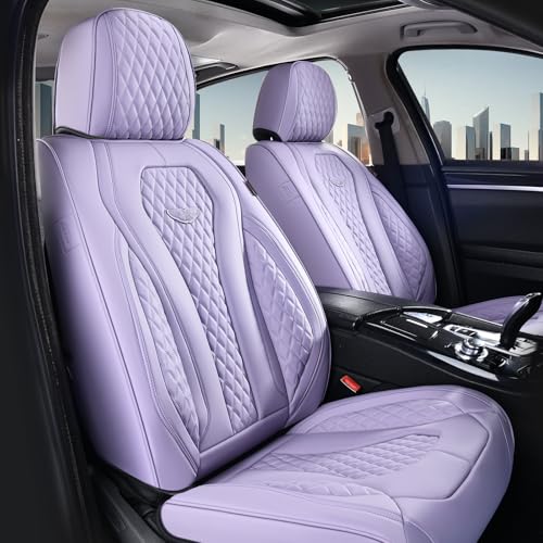 Image of Coverado Seat Covers, Car Seat Covers Front Seats, Purple Car Seat Cover, Luxury Car Seat Covers, Seat Cushion, Front Car Seat Covers Leatherette Car Seat Protector