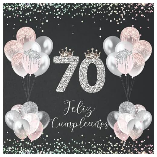 Libro de Visitas Feliz Cumpleaños 70 años: de firmas para dedicatorias, recuerdos, felicitaciones y fotos de los invitados. Decoración y regalo original para hombres y mujeres para la fiesta