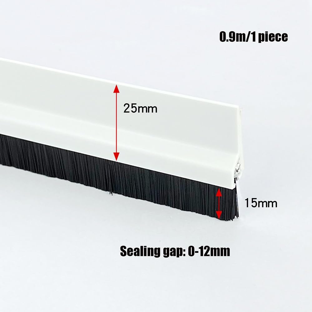 Paraspifferi Per Porte Bianco Guarnizione Porta Blindata Paraspifferi Sottoporta Per Finestre, Porte Del Garage, Porte Avvolgibili(35”x10pack)