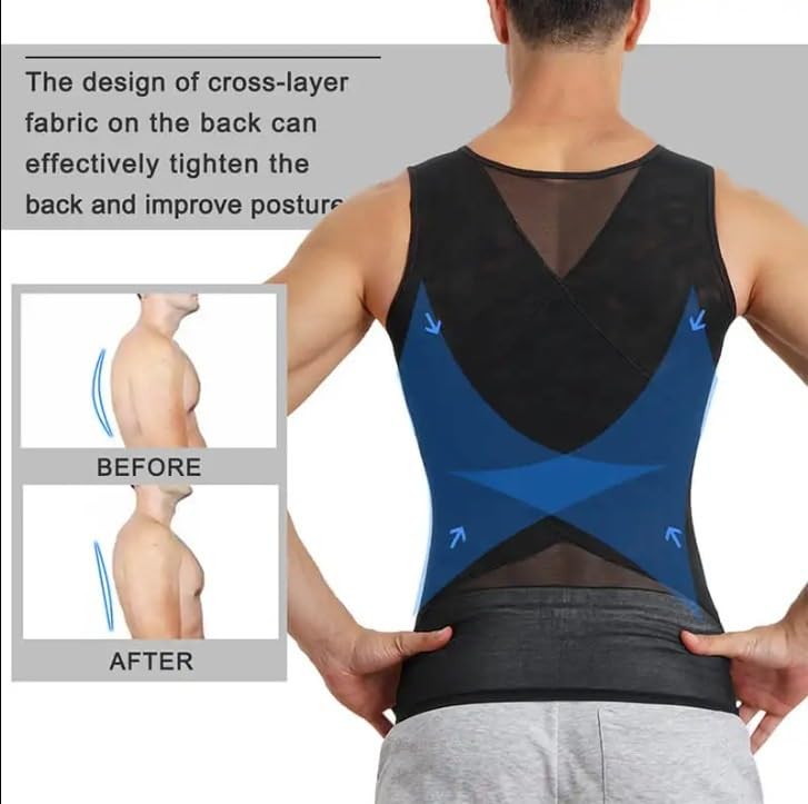 SculptBody - Shaper Vest 2.0, Featuring Double Compression, 360° Three-Dimensional Shaping,Fit for Sports And Leisure(Natural,Medium)3