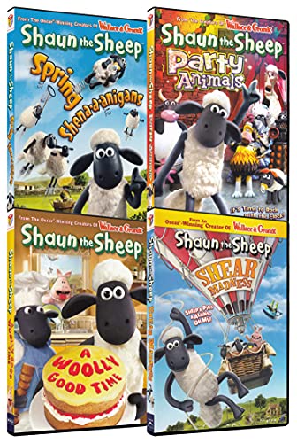 Shaun the Sheep: Spring Shena-a-anigans / Party Animals / A Woolly Good Time / Shear Madness (4-Pack)