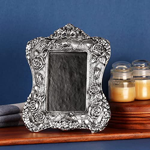 Image of LABHCART White Metal Photo Frame For Table Decor,Wall Decor,Office Decor & Home Decor