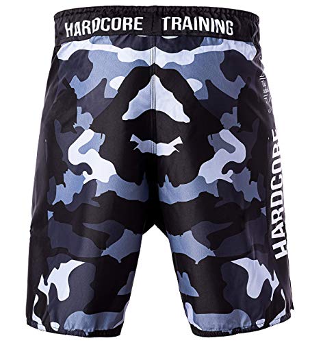 Image of Hardcore Training Fight Shorts Recruit Black Green Red Purple Blue Men's Boxing MMA BJJ Grappling Kickboxing No Gi