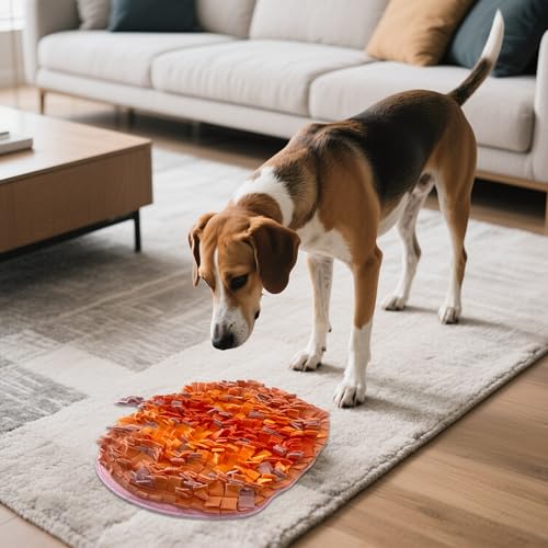 GmwyCzV Schnüffelteppich Hund, Waschbar Schnüffelmatte für Hunde, Robuste Futter Schnüffeln Fütterung Matte, Snuffle Mat for Dogs, für Langeweile und Stressabbau Ermutigt Hunde Langsam Fressen