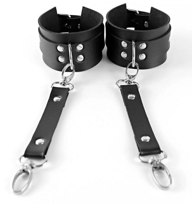 Waist Belt Leg Garters with hancuffs Leather Body Belt Suspenders Lingerie Gothic Belts Sets with Handcuffs2