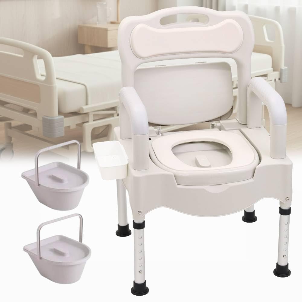 Amazon.co.jp: iimono117 ポータブルトイレ 高さ調整可能 42～55㎝ 6