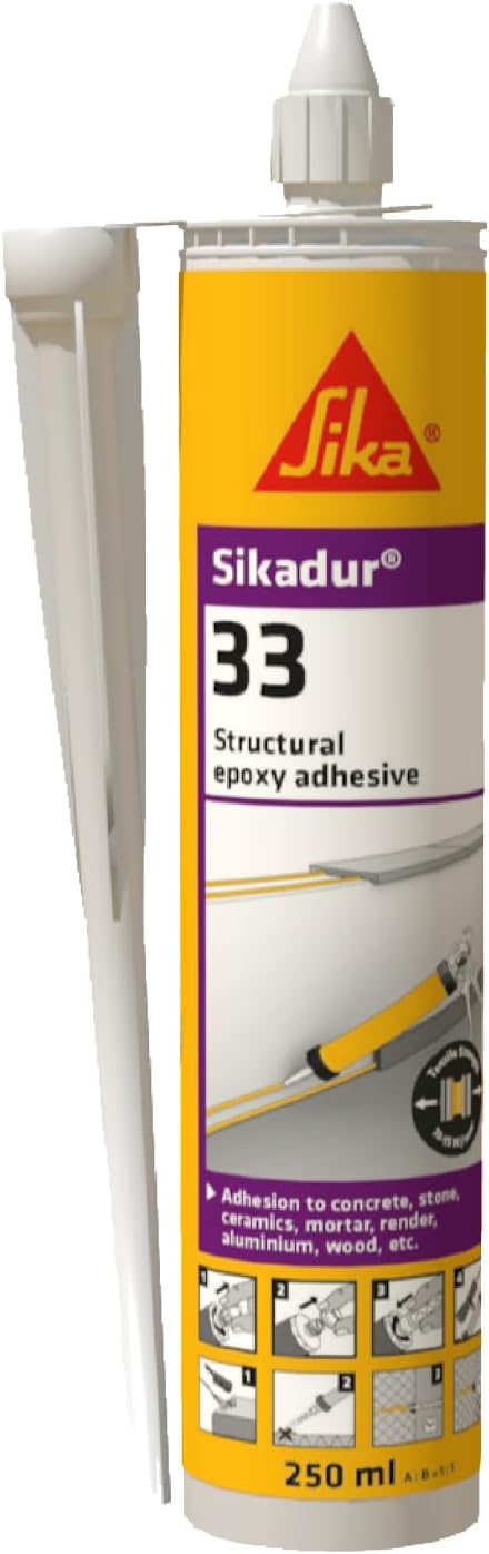 Sika Sikadur 33 2 Part Structural Epoxy Adhesive, Grey, 250 ml