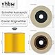 vhbw 2x Faltenfilter kompatibel mit Kärcher A 2003, A 2004, A 2024 pt, A 2054 Me, A 2101, A 2204, A 2204 AF, A 2206 X Staubsauger - Patronenfilter, Gelb - Ersatz für 6.414-552.0