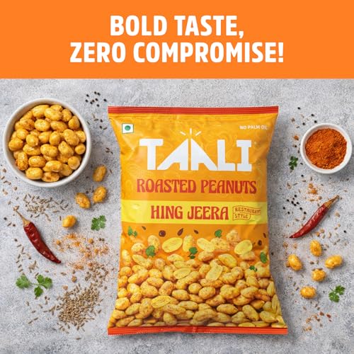 Image of Taali Roasted Peanuts - Hing Jeera |Crunchy Healthy Snacks | No Trans Fat, Gluten free, Roasted Not Fried (Pack of 12 x 140 gms)(weight may vary)