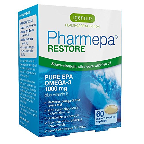 Pharmepa RESTORE - 1000 mg pure EPA Omega-3 from Wild Fish Oil, 1-month supply - 60 Capsules