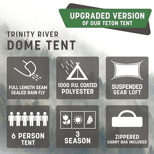 Carpa tipo cúpula Stansport para 6 personas, 3 estaciones miniatura 3